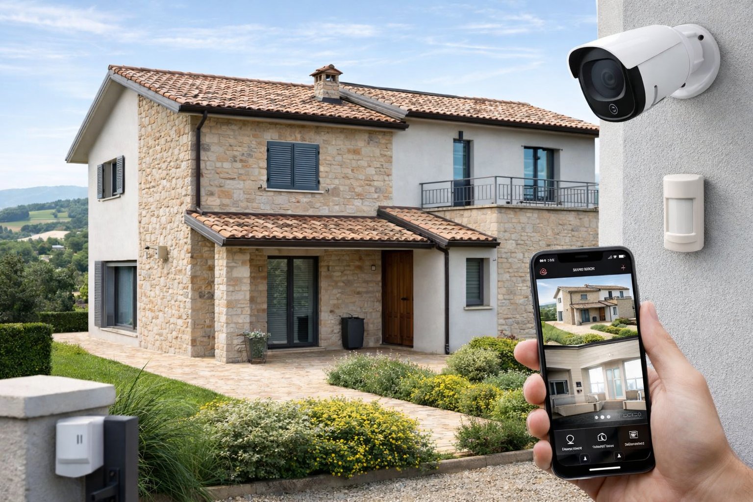 Impianto di sicurezza per casa privata a Matelica