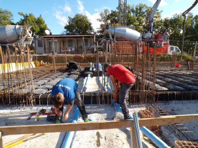 Realizzazione impianti tecnologici integrati in cantiere edile