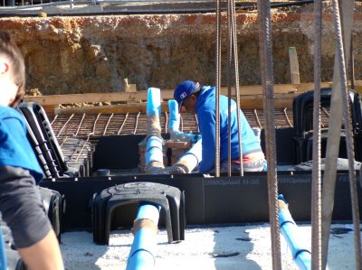 Realizzazione impianti tecnologici integrati in cantiere edile